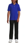 Lands' End School Uniform Kids Short Sleeve Mesh Polo Shirt In Cobalt