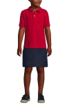 Lands' End School Uniform Kids Short Sleeve Mesh Polo Shirt In Red