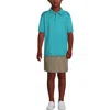 Lands' End School Uniform Kids Short Sleeve Rapid Dry Polo Shirt In Green