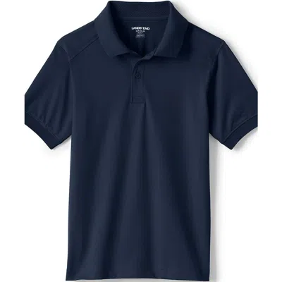 Lands' End School Uniform  Kids Short Sleeve Rapid Dry Polo Shirt In Classic Navy