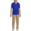 Lands' End School Uniform  Kids Short Sleeve Rapid Dry Polo Shirt In Cobalt