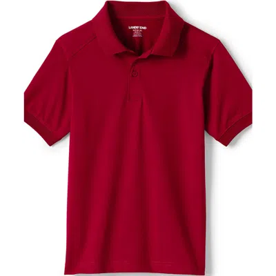 Lands' End School Uniform  Kids Short Sleeve Rapid Dry Polo Shirt In Red