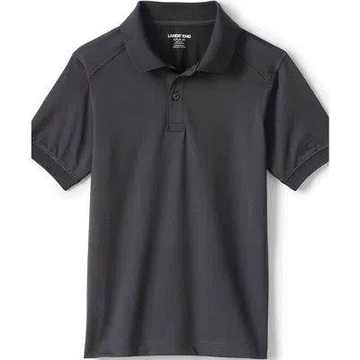 Lands' End School Uniform  Kids Short Sleeve Rapid Dry Polo Shirt In Soapstone