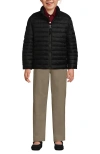 Lands' End School Uniform Kids Thermoplume Jacket In Black