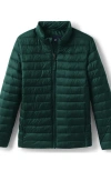Lands' End School Uniform Kids Thermoplume Jacket In Evergreen