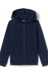 Lands' End Babies'  School Uniform Kids Zip Front Sweatshirt In Classic Navy
