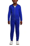 Lands' End Babies'  School Uniform Kids Zip Front Sweatshirt In Cobalt