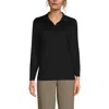 Lands' End School Uniform  Long Sleeve Feminine Fit Rapid Dry Polo Shirt
