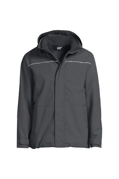 Lands' End School Uniform Men's Big 3-in-1 Squall Jacket In Gray