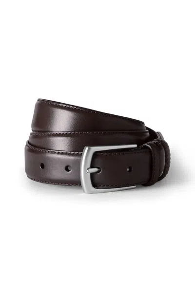 Lands' End School Uniform Men's Big Glove Leather Belt In Brown
