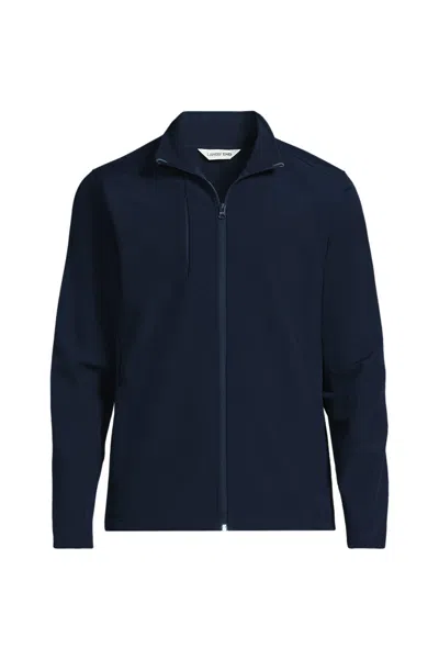 Lands' End School Uniform Men's Big Soft Shell Jacket In Blue