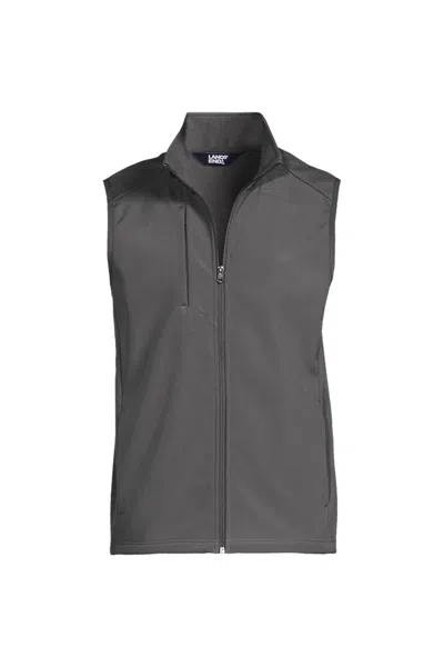 Lands' End School Uniform Men's Big Soft Shell Vest In Gray