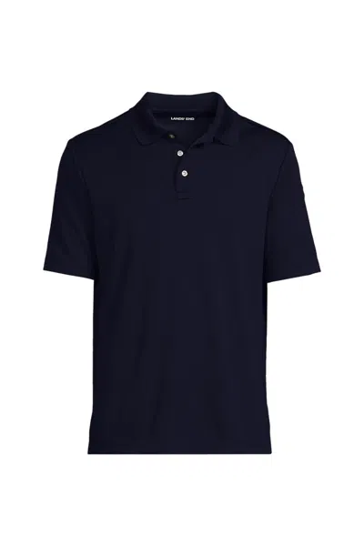 Lands' End School Uniform Men's Flagship Performance Utility Short Sleeve Shirt In Black