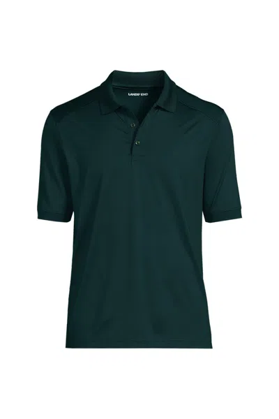 Lands' End School Uniform Men's Short Sleeve Rapid Dry Active Polo Shirt In Green