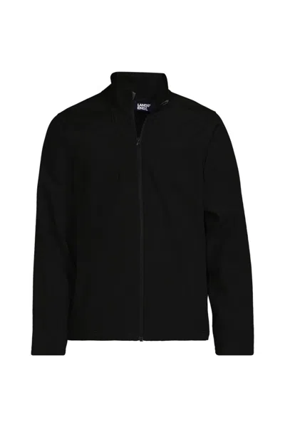 Lands' End School Uniform Men's Soft Shell Jacket In Black