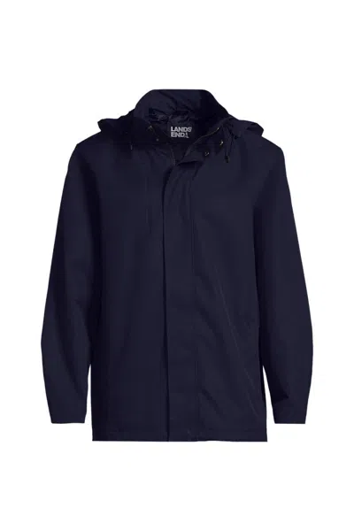 Lands' End School Uniform Men's System Hooded Shell Jacket In Blue