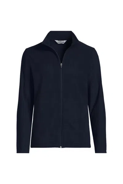 Lands' End School Uniform Men's Tall Thermacheck 100 Fleece Jacket In Blue