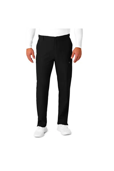 Lands' End School Uniform Men's Tall Wink W123 Flat Front Cargo Scrub Pants In Black
