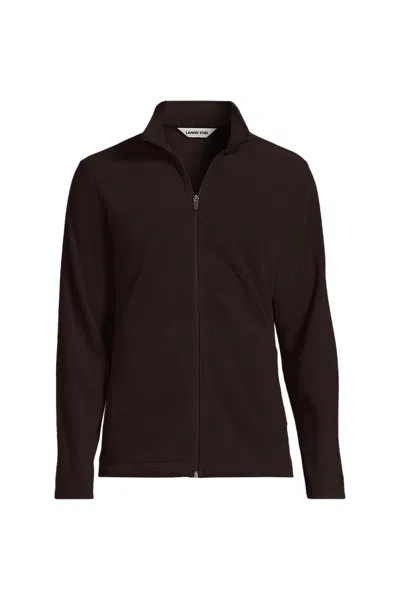 Lands' End School Uniform Men's Thermacheck 100 Fleece Jacket In Brown