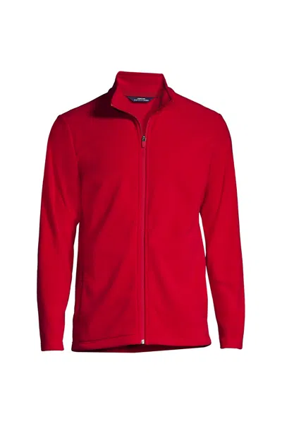 Lands' End School Uniform Men's Thermacheck 100 Fleece Jacket In Red