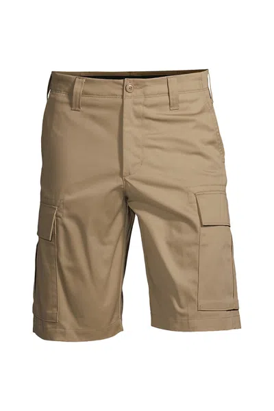 Lands' End School Uniform Men's Traditional Fit Cargo Shorts In Multi