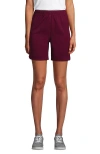 Lands' End School Uniform  Mesh Gym Shorts In Burgundy