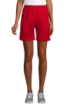 Lands' End School Uniform  Mesh Gym Shorts In Red