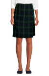 Lands' End Kids'  School Uniform  Plaid  A Line Tab Skort Top Of Knee In Multi