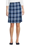 Lands' End Kids'  School Uniform  Plaid  A Line Tab Skort Top Of Knee In Multi