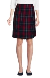 Lands' End Kids'  School Uniform  Plaid  A Line Tab Skort Top Of Knee In Multi