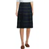 Lands' End School Uniform  Plaid Pleated Skirt Below The Knee In Multi