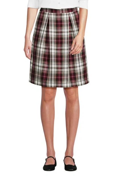 Lands' End School Uniform  Plaid Skort Top Of Knee