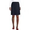 Lands' End School Uniform  Ponte Button Front Skort In Classic Navy