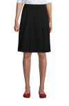 Lands' End School Uniform  Ponte Pleat Skirt In Black