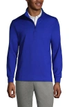 Lands' End School Uniform  Quarter Zip Pullover In Cobalt