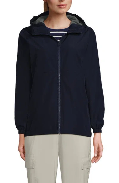 Lands' End School Uniform  Rain Jacket In Classic Navy