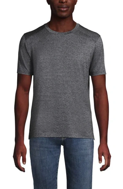 Lands' End School Uniform  Rapid Dry Short Sleeve Modern Fit Tee In Gray
