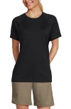 Lands' End School Uniform Short Sleeve Active Tee In Black