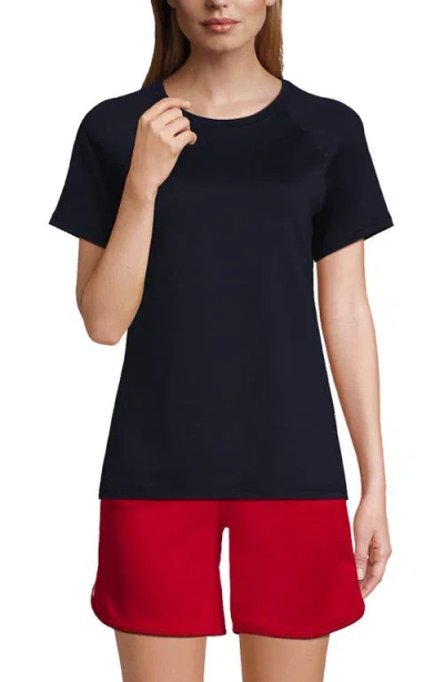 Lands' End School Uniform  Short Sleeve Active Tee In Classic Navy