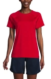 Lands' End School Uniform  Short Sleeve Active Tee In Red
