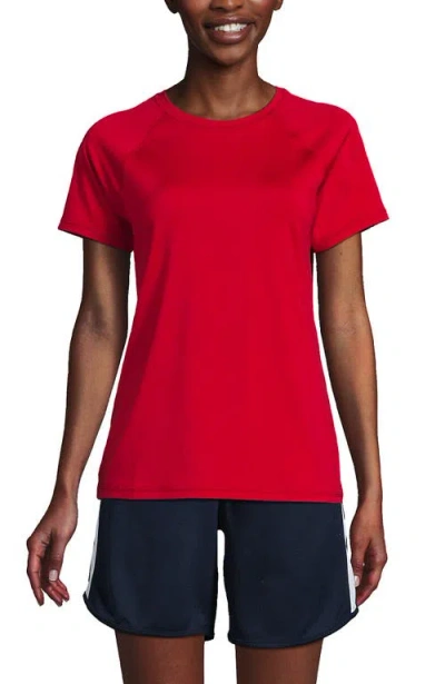 Lands' End School Uniform  Short Sleeve Active Tee In Red