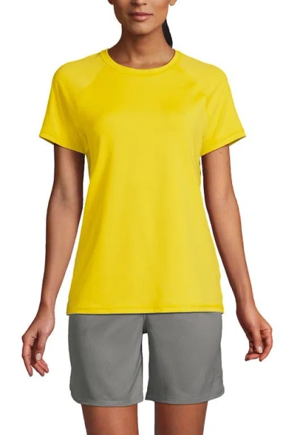 Lands' End School Uniform  Short Sleeve Active Tee In Vibrant Sun