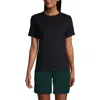 Lands' End School Uniform  Short Sleeve Feminine Fit Essential T-shirt In Black