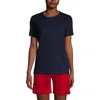 Lands' End School Uniform  Short Sleeve Feminine Fit Essential T-shirt In Classic Navy
