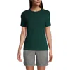 Lands' End School Uniform  Short Sleeve Feminine Fit Essential T-shirt In Evergreen