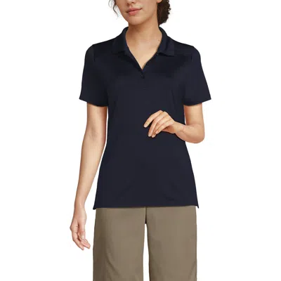 LANDS' END LANDS' END SCHOOL UNIFORM  SHORT SLEEVE FEMININE FIT RAPID DRY POLO SHIRT