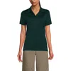 Lands' End School Uniform  Short Sleeve Feminine Fit Rapid Dry Polo Shirt In Green