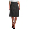 Lands' End School Uniform  Solid A-line Skirt Below The Knee In Black