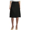 Lands' End School Uniform  Solid A-line Skirt Below The Knee In Black