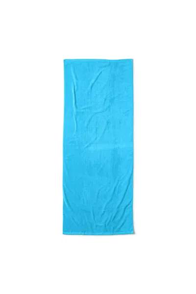 Lands' End School Uniform Solid Beach Towel In Blue